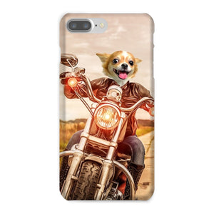 Biker Chick: Custom Pet Phone Case - Paw & Glory - Dog Portraits - Pet Portraits