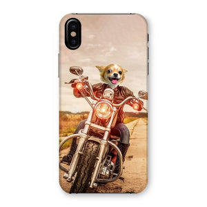 Biker Chick: Custom Pet Phone Case - Paw & Glory - Dog Portraits - Pet Portraits