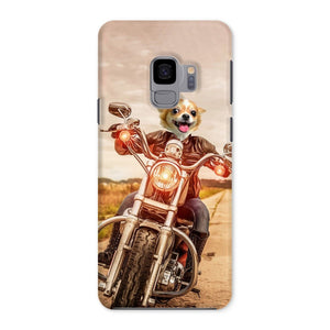 Biker Chick: Custom Pet Phone Case - Paw & Glory - Dog Portraits - Pet Portraits