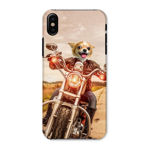 Biker Chick: Custom Pet Phone Case - Paw & Glory - Dog Portraits - Pet Portraits