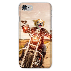 Biker Chick: Custom Pet Phone Case - Paw & Glory - Dog Portraits - Pet Portraits