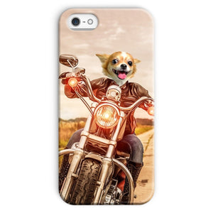 Biker Chick: Custom Pet Phone Case - Paw & Glory - Dog Portraits - Pet Portraits