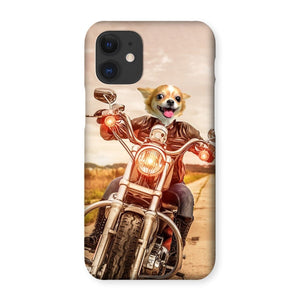 Biker Chick: Custom Pet Phone Case - Paw & Glory - Dog Portraits - Pet Portraits