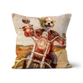 Biker Chick: Custom Pet Pillow