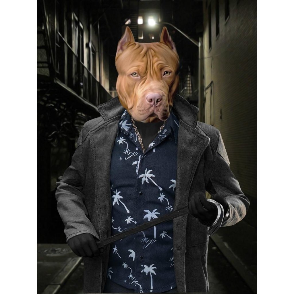 Pet Portraits | Billy Butcher (The Boys Inspired): Custom Digital Download Pet Portrait | Paw & Glory