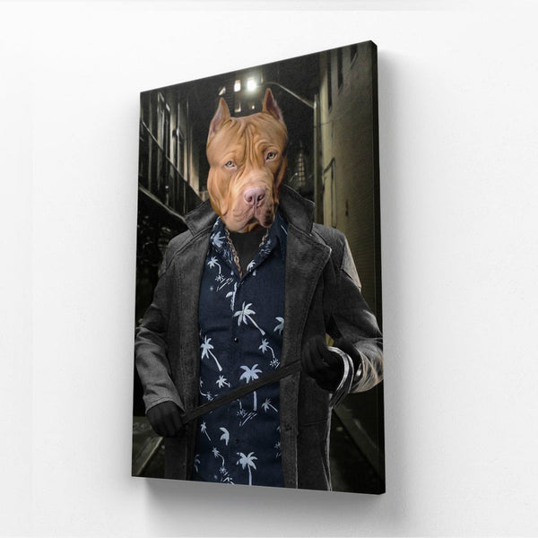 Vigilante Antihero Custom Pet Canvas | Custom Pet Portrait Canvas | Paw & Glory