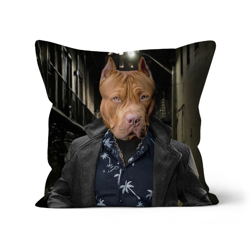 Pet Portraits | Billy Butcher (The Boys Inspired): Custom Pet Pillow | Paw & Glory