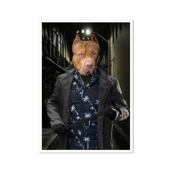 Vigilante Antihero Custom Pet Poster | Custom Pet Portrait Print | Paw & Glory