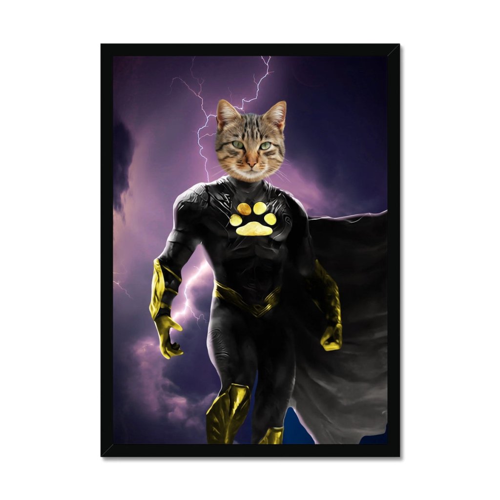 Pet Portraits | Black Adam (DC Superhero Inspired): Custom Pet Portrait | Paw & Glory