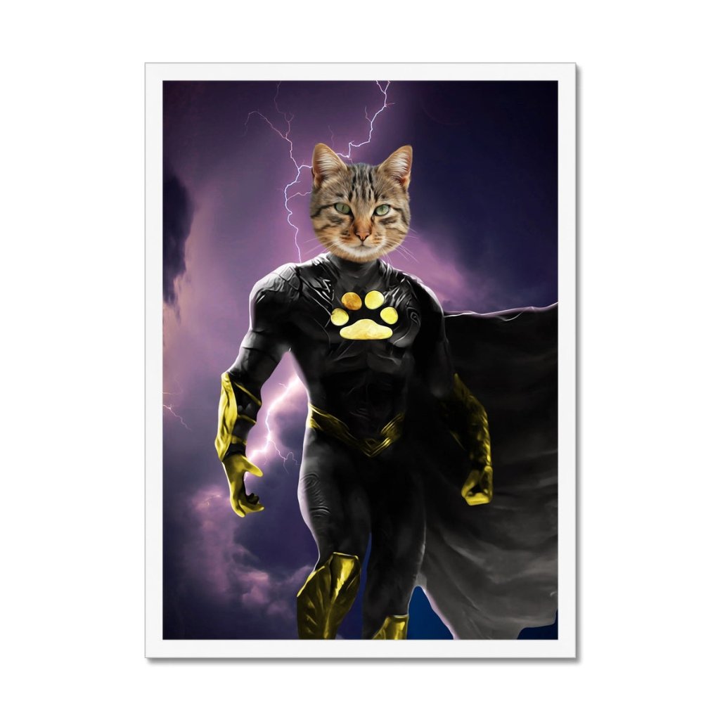 Pet Portraits | Black Adam (DC Superhero Inspired): Custom Pet Portrait | Paw & Glory