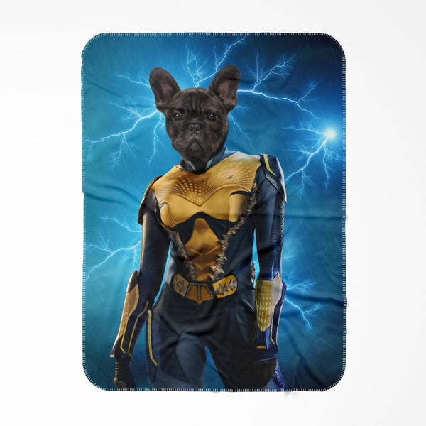 Electric Superhero Custom Pet Blanket | Personalized Pet Gift | Paw & Glory