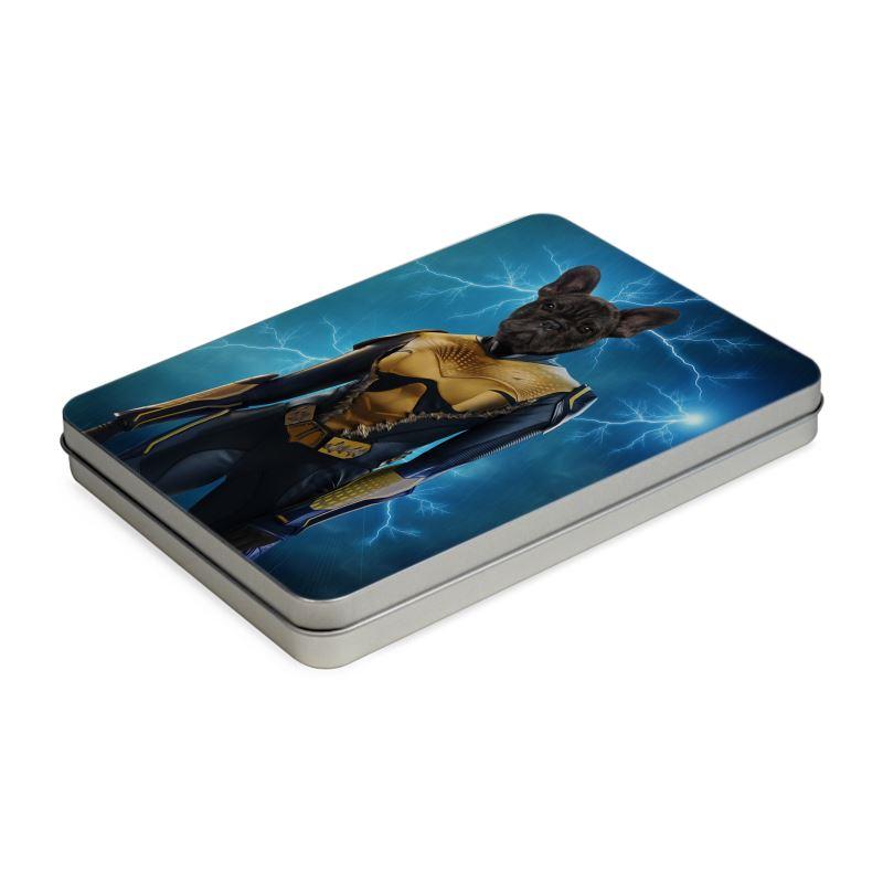 Pet Portraits | Black Lightening (DC Superhero Inspired): Custom Pet Puzzle | Paw & Glory