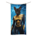 Black Lightening (DC Superhero Inspired): Custom Pet Towel