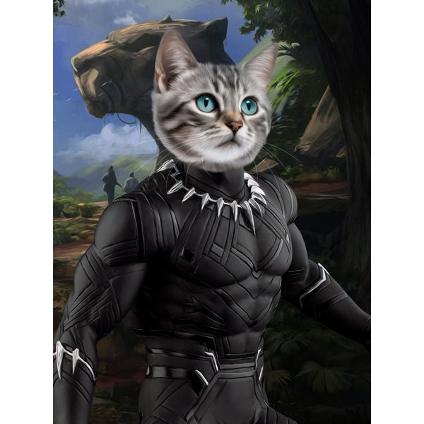 Royal Royal Feline Hero Custom Digital Download Pet Portrait | Pet Portrait From Photo | Paw & Glory