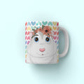 Blossom Crown: Cartoon Pet Coffee Mug