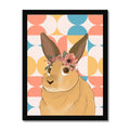 Blossom Crown: Cartoon Pet Portrait