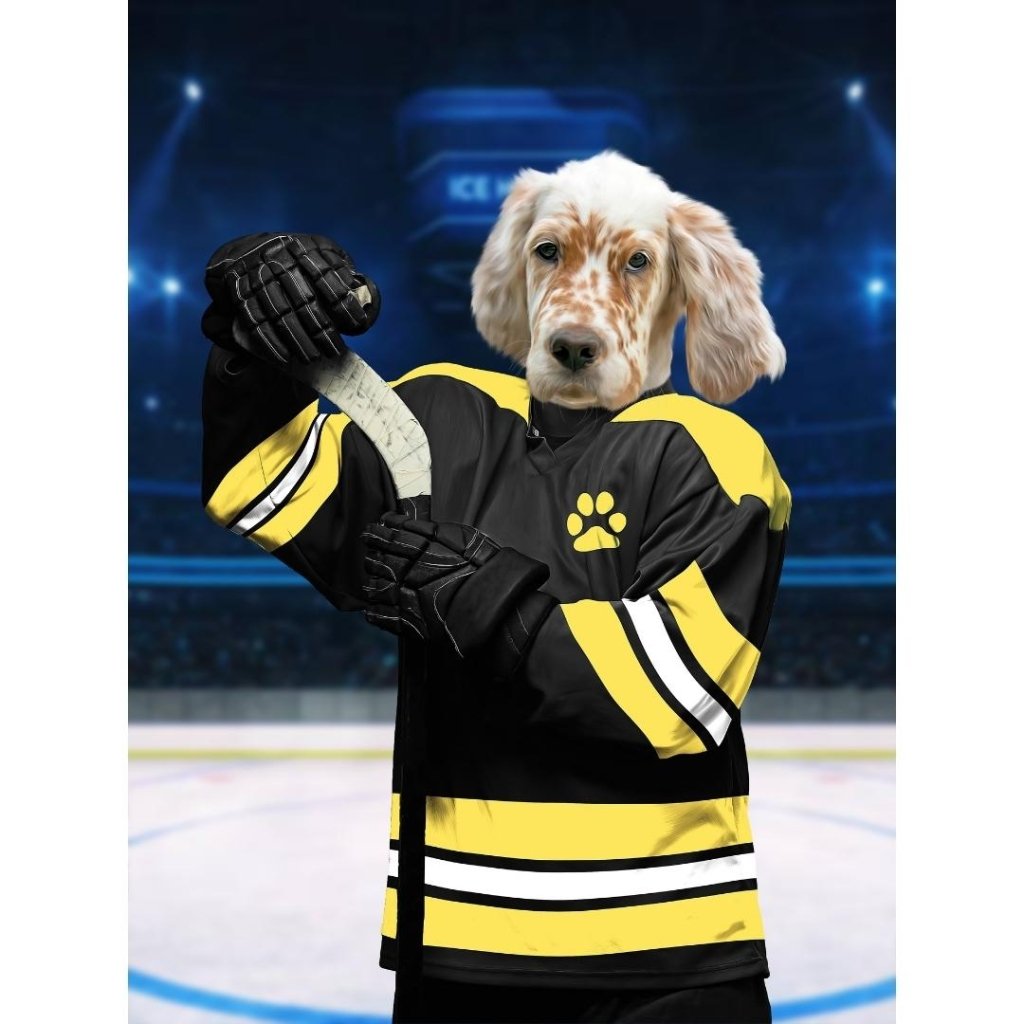 Pet Portraits | Boston Furr Bruins: Custom Digital Download Pet Portrait | Paw & Glory