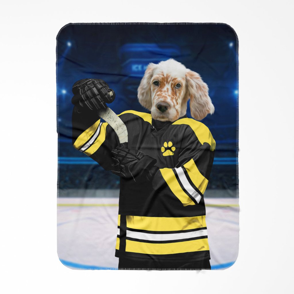 Pet Portraits | Boston Furr Bruins: Custom Pet Blanket | Paw & Glory