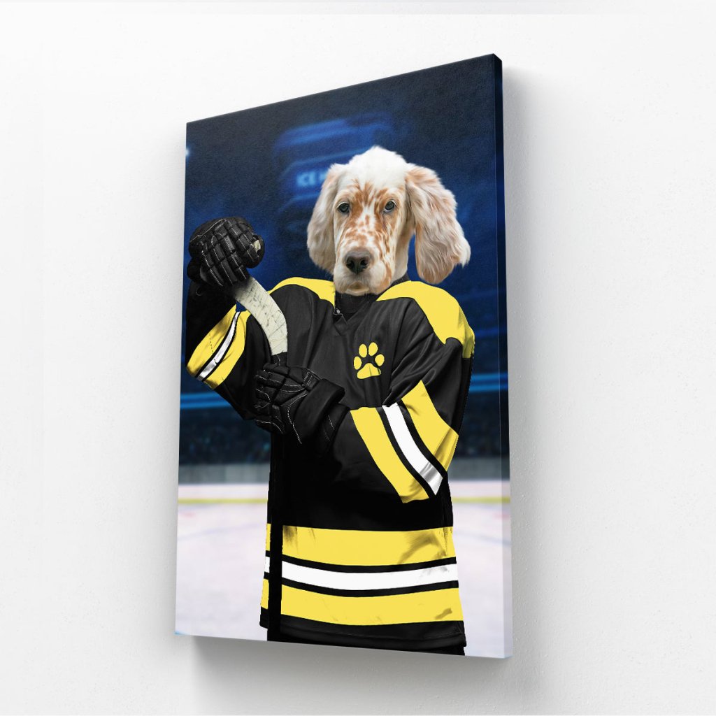 Pet Portraits | Boston Furr Bruins: Custom Pet Canvas | Paw & Glory