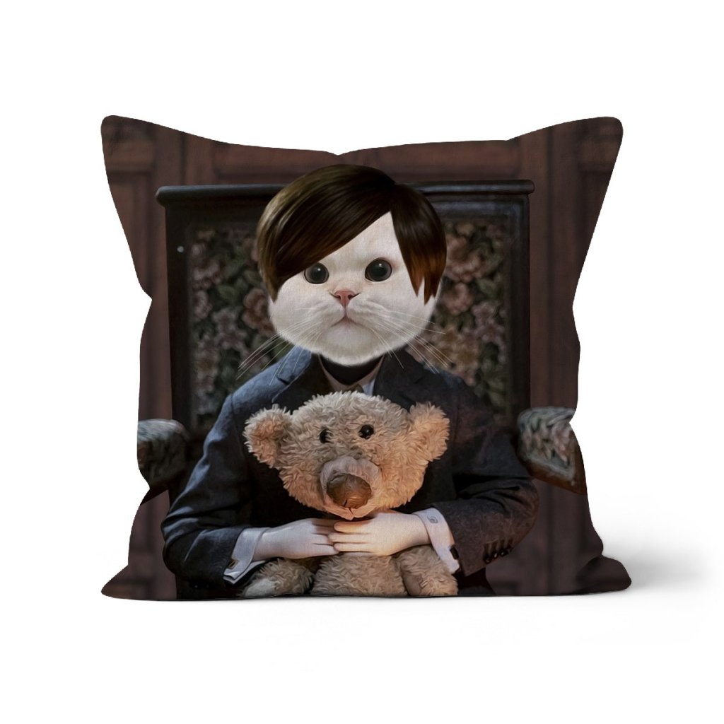 Pet Portraits | Brahms (The Boy Movie Inspired): Custom Pet Pillow | Paw & Glory