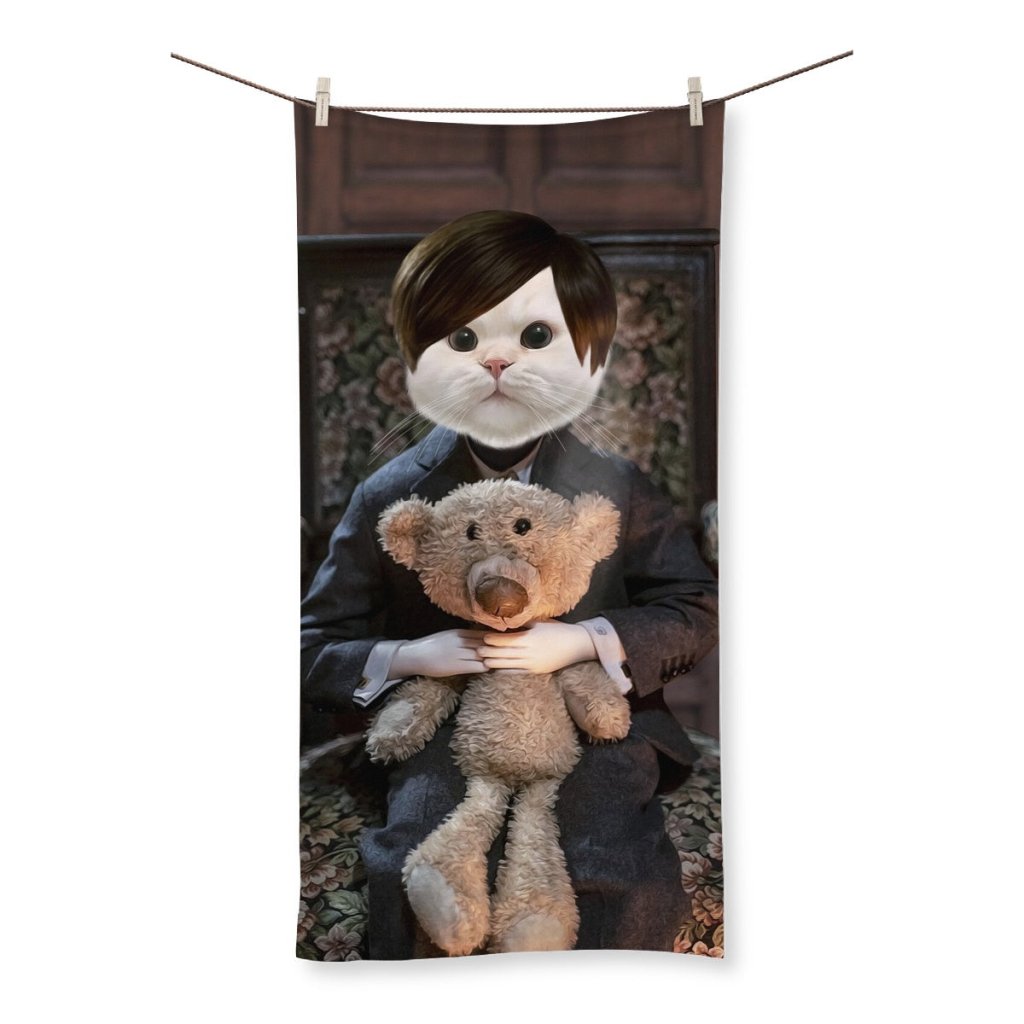 Pet Portraits | Brahms (The Boy Movie Inspired): Custom Pet Towel | Paw & Glory