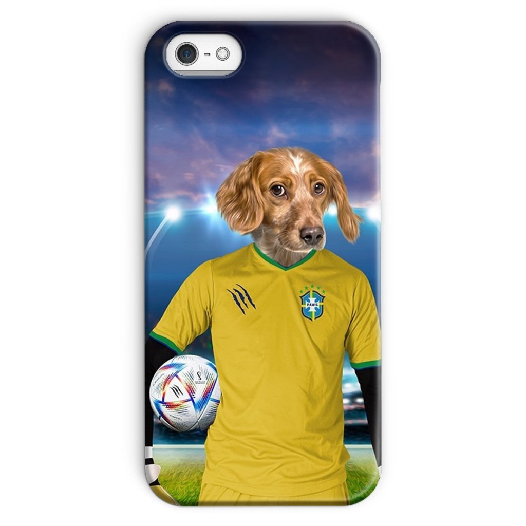 Pet Portraits | Brazil Football Team (FIFA 2022): Custom Pet Phone Case | Paw & Glory