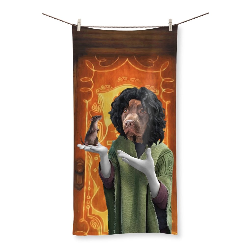 Mysterious Uncle Custom Pet Towel | Custom Pet Portrait | Paw & Glory