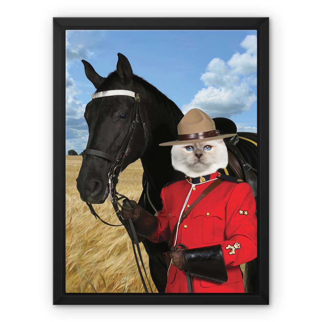 Pet Portraits | Canadian Police Officer: Custom Pet Canvas | Paw & Glory