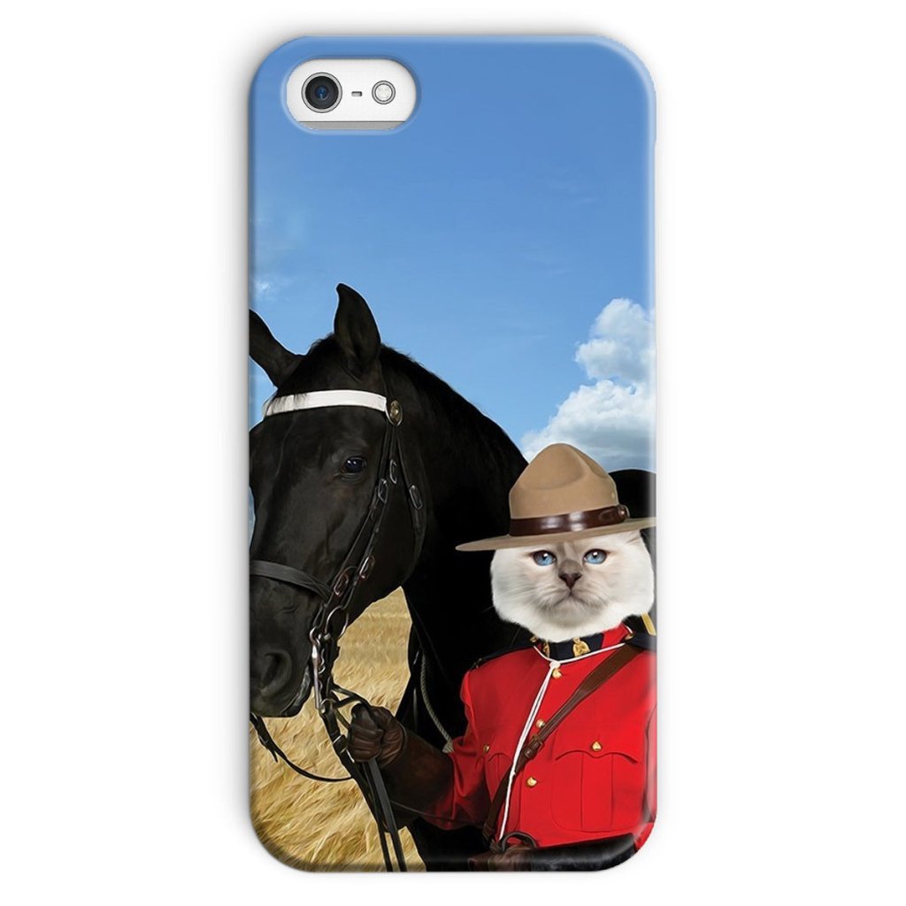 Pet Portraits | Canadian Police Officer: Custom Pet Phone Case | Paw & Glory