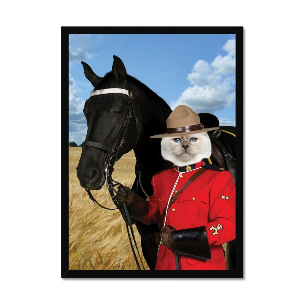 Pet Portraits | Canadian Police Officer: Custom Pet Portrait | Paw & Glory