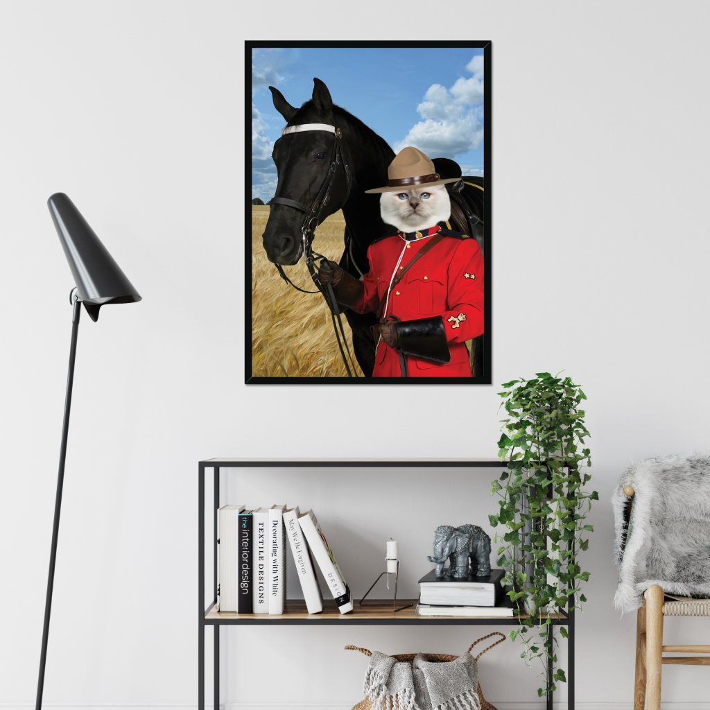 Pet Portraits | Canadian Police Officer: Custom Pet Portrait | Paw & Glory
