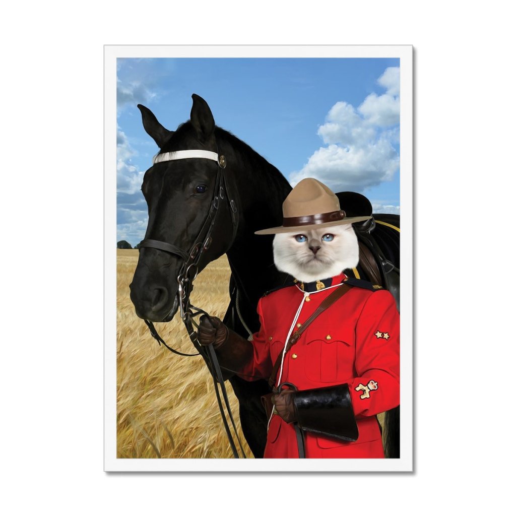 Pet Portraits | Canadian Police Officer: Custom Pet Portrait | Paw & Glory