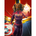 Captain Marvel: Custom Digital Download Pet Portrait