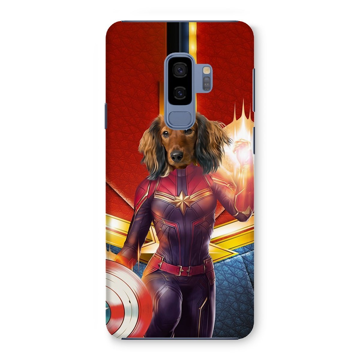 Pet Portraits | Captain Marvel: Custom Pet Phone Case | Paw & Glory