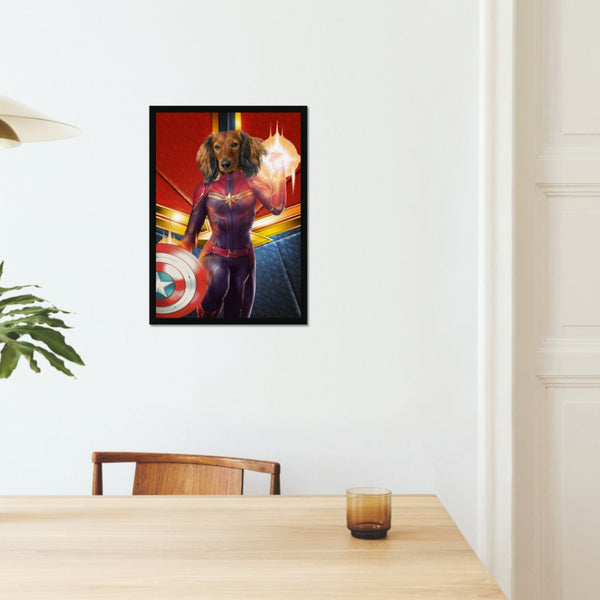 Cosmic Comic Hero Custom Pet Portrait | Custom Pet Portrait | Paw & Glory