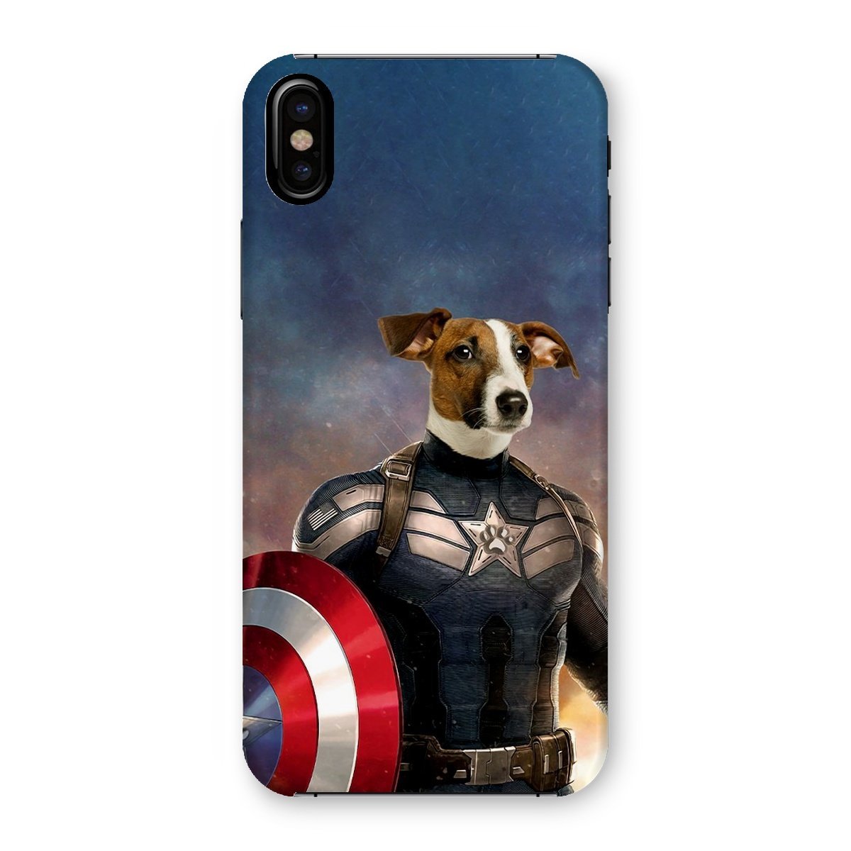 Patriotic Comic Hero Custom Pet Phone Case | Personalized Pet Gift | Paw & Glory