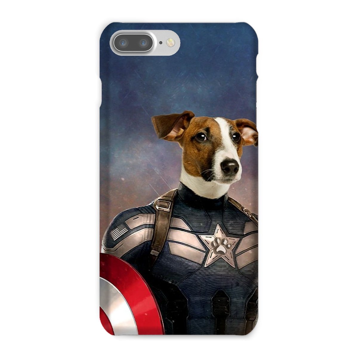 Pet Portraits | Captain Pawmerica: Custom Pet Phone Case | Paw & Glory