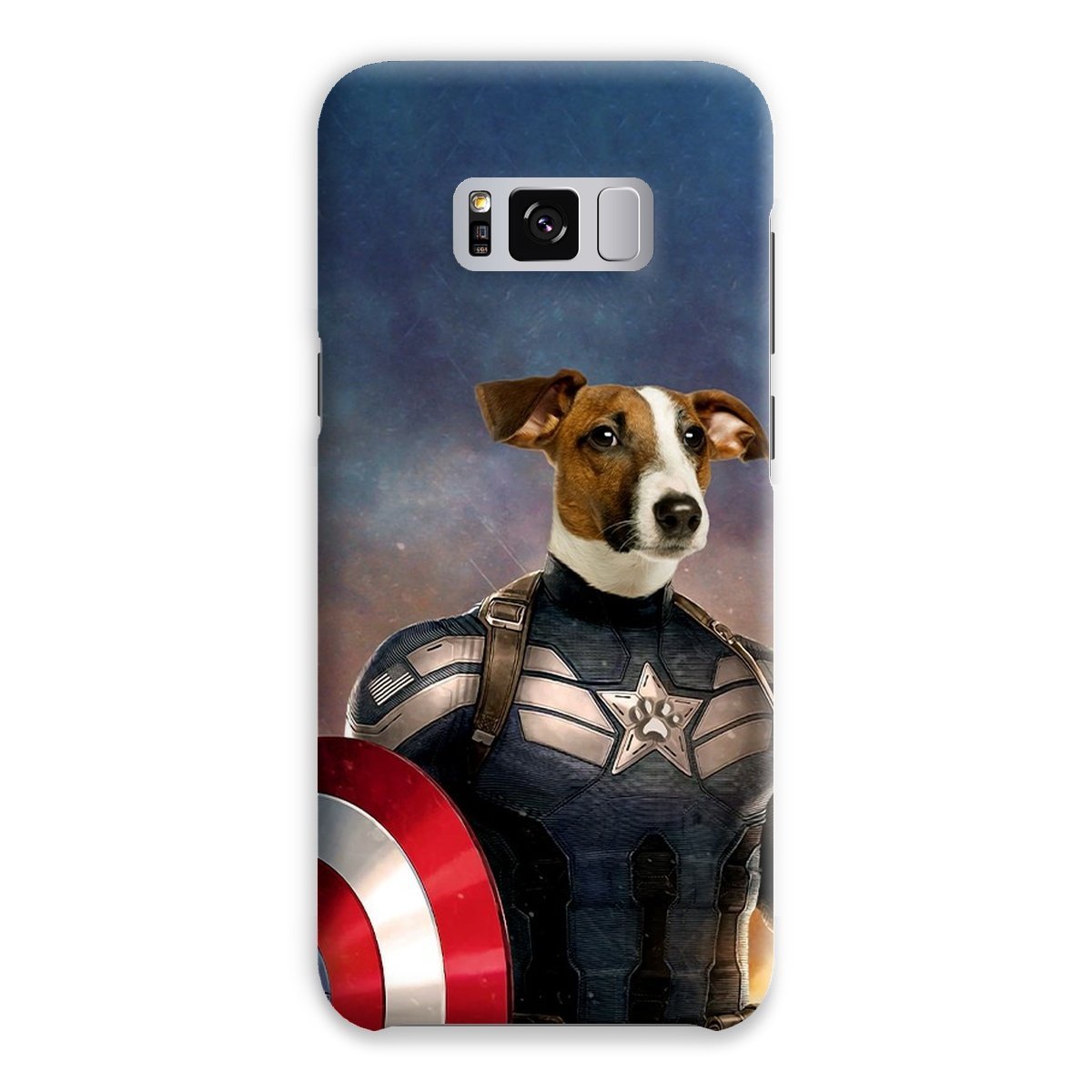 Patriotic Comic Hero Custom Pet Phone Case | Personalized Pet Gift | Paw & Glory