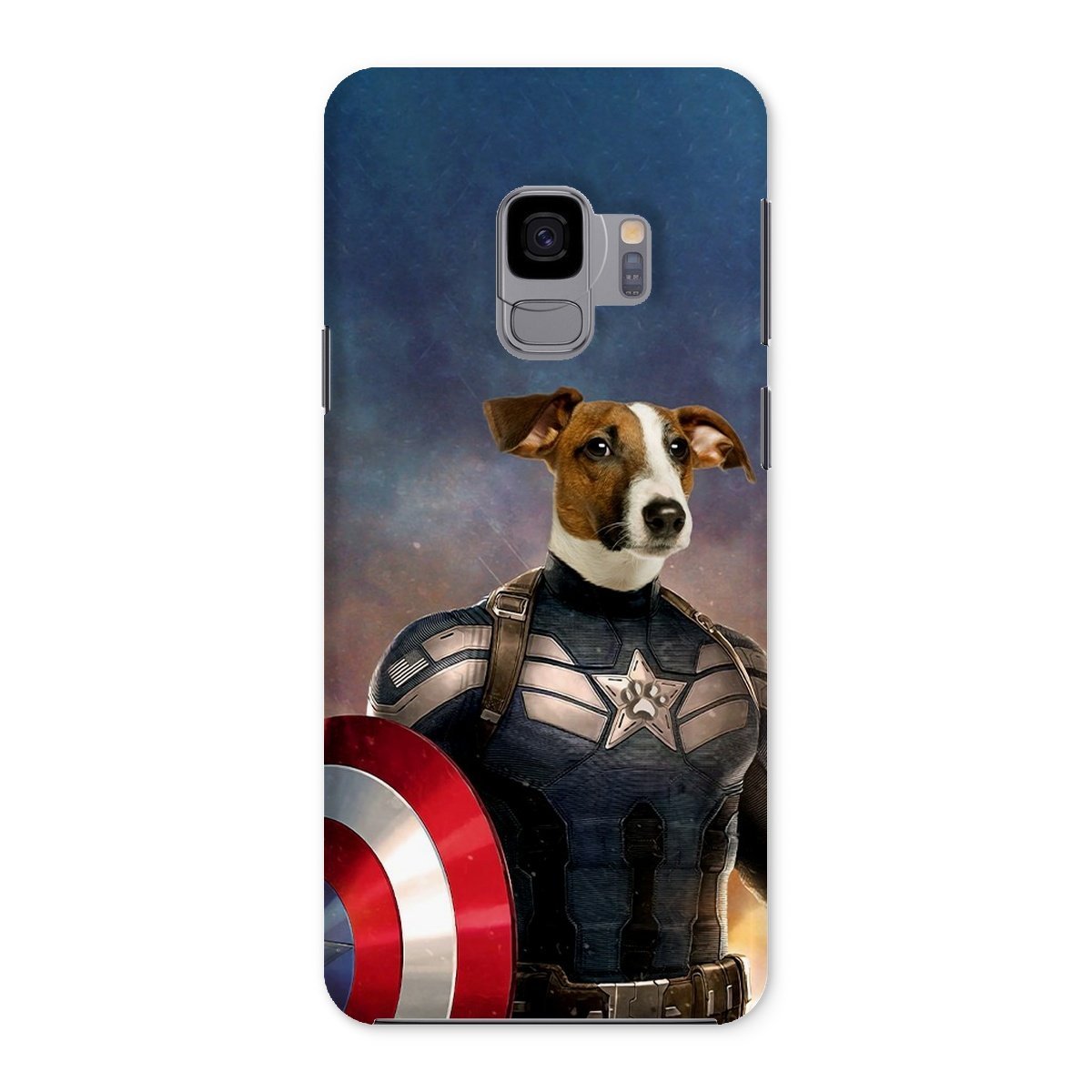 Pet Portraits | Captain Pawmerica: Custom Pet Phone Case | Paw & Glory