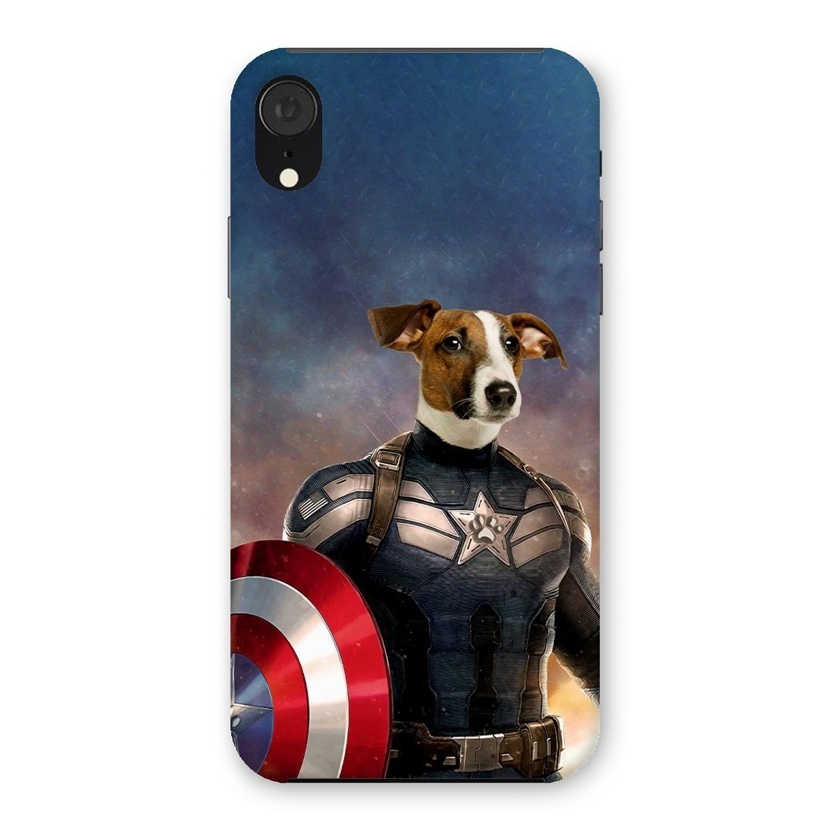 Pet Portraits | Captain Pawmerica: Custom Pet Phone Case | Paw & Glory