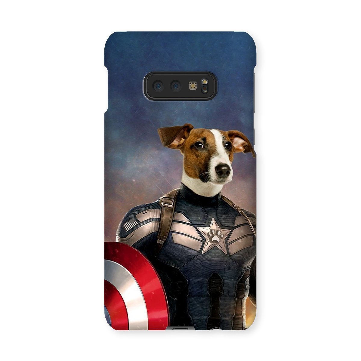 Patriotic Comic Hero Custom Pet Phone Case | Personalized Pet Gift | Paw & Glory