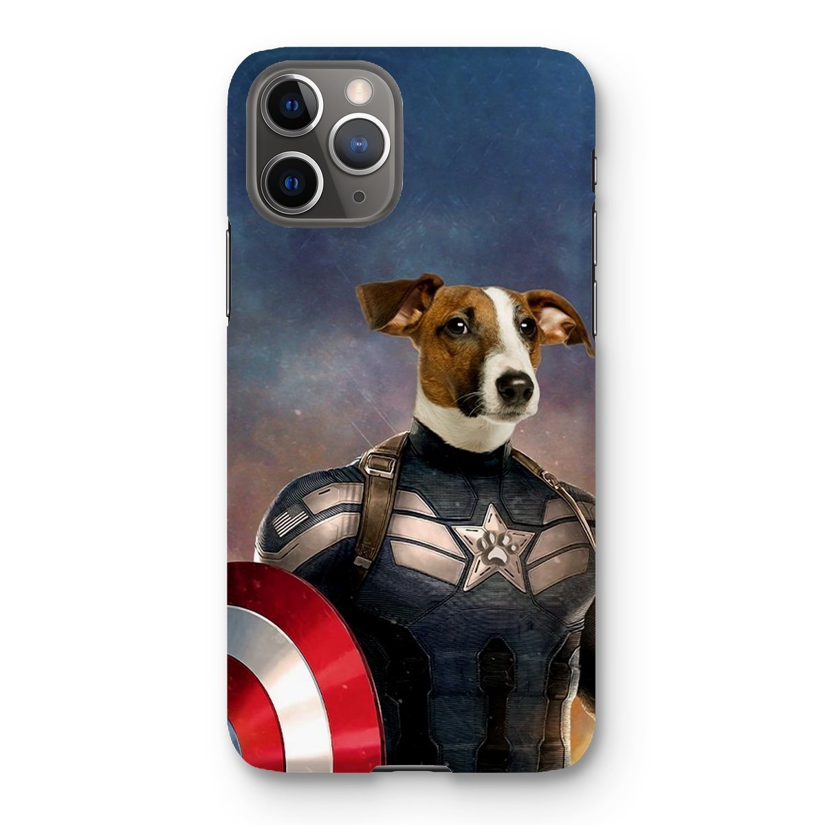 Patriotic Comic Hero Custom Pet Phone Case | Personalized Pet Gift | Paw & Glory
