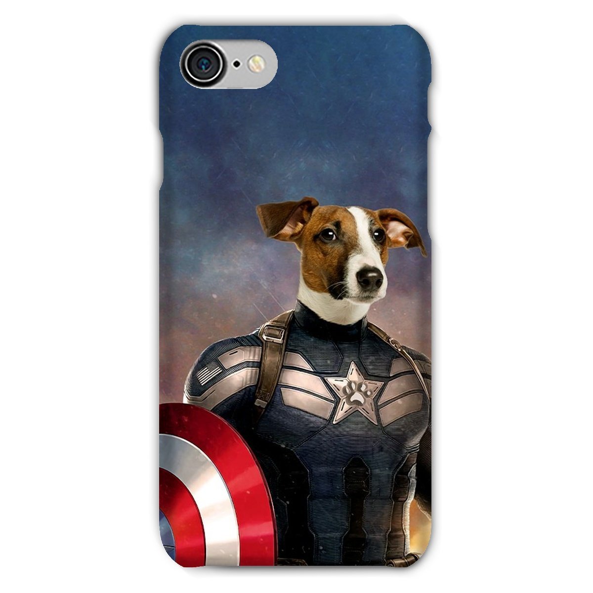 Patriotic Comic Hero Custom Pet Phone Case | Personalized Pet Gift | Paw & Glory