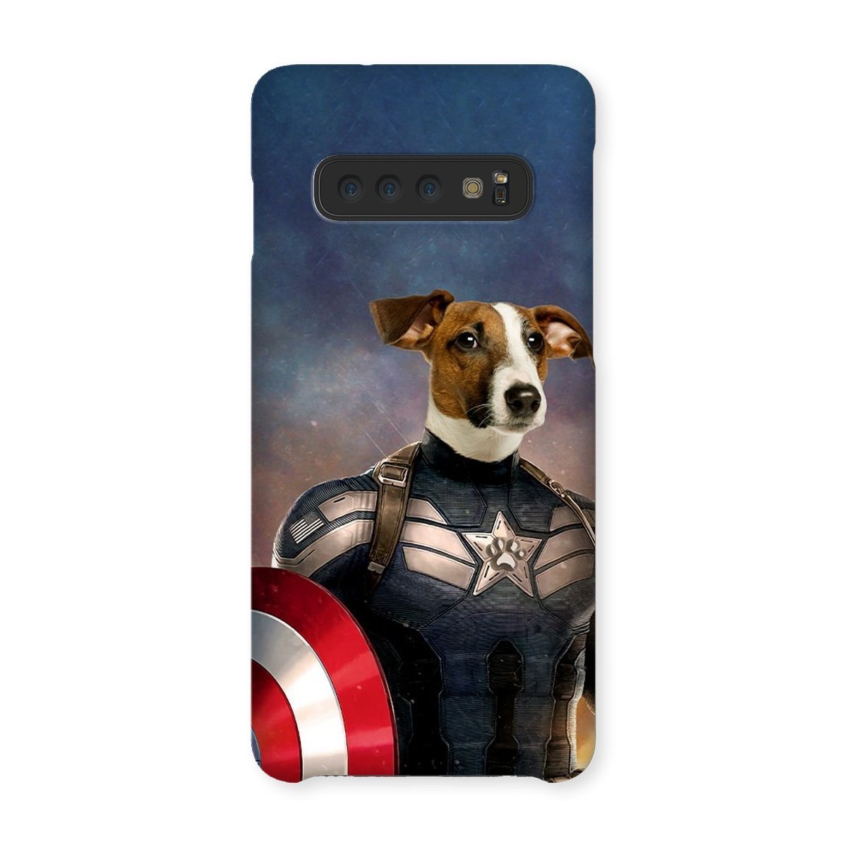 Pet Portraits | Captain Pawmerica: Custom Pet Phone Case | Paw & Glory