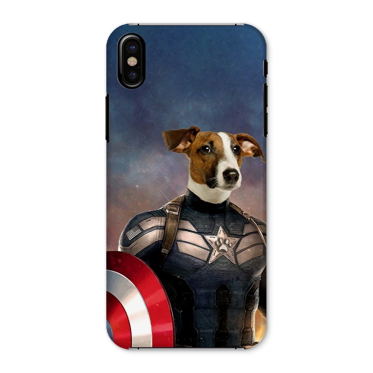 Patriotic Comic Hero Custom Pet Phone Case | Personalized Pet Gift | Paw & Glory