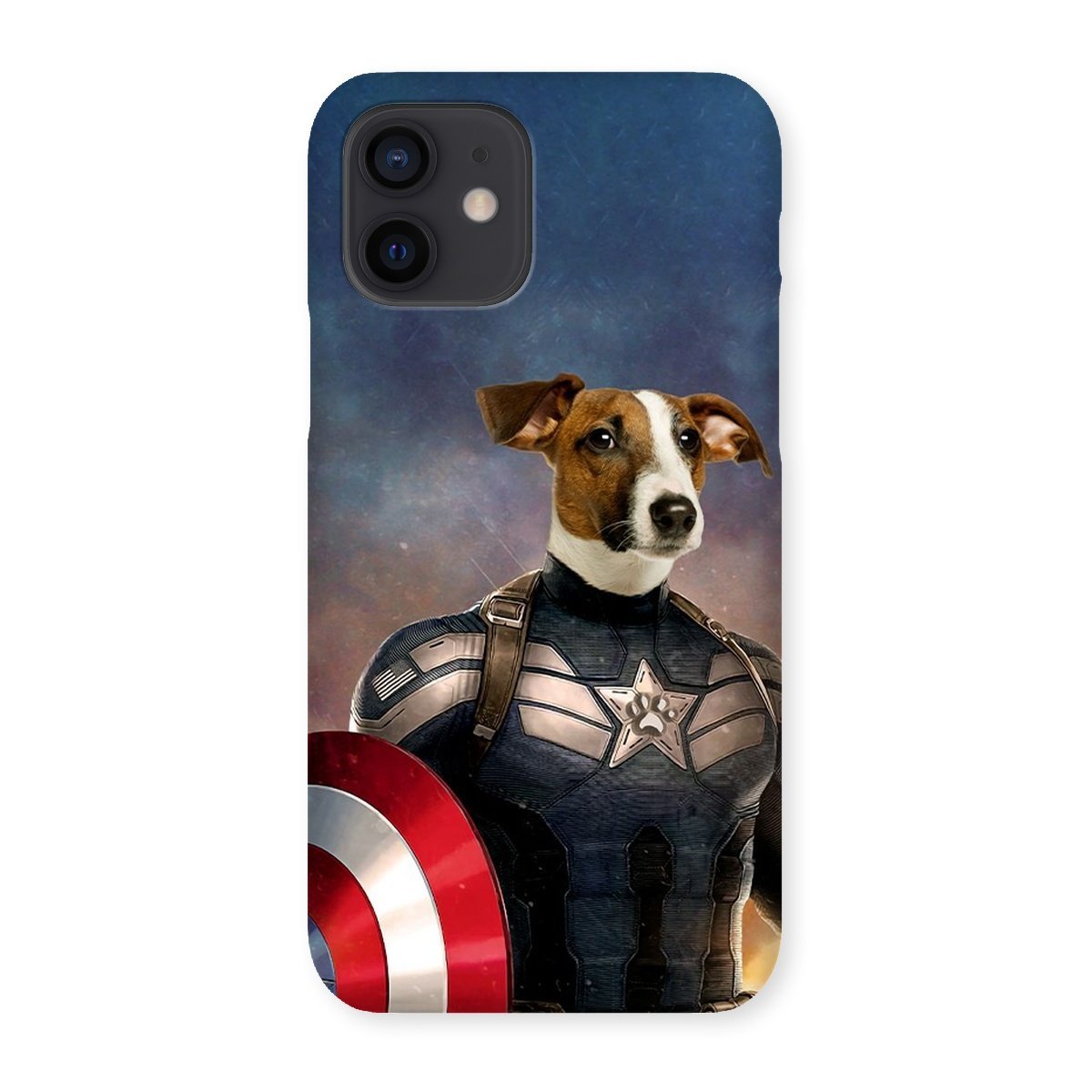 Patriotic Comic Hero Custom Pet Phone Case | Personalized Pet Gift | Paw & Glory
