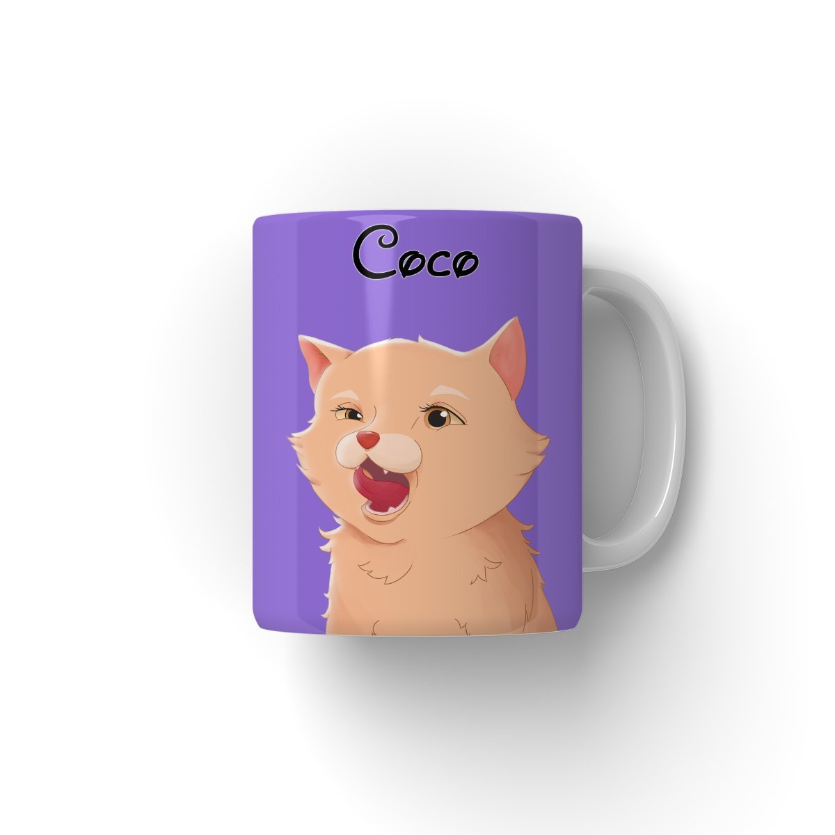 Pet Portraits | Cartoon: Custom One Pet Coffee Mug | Paw & Glory