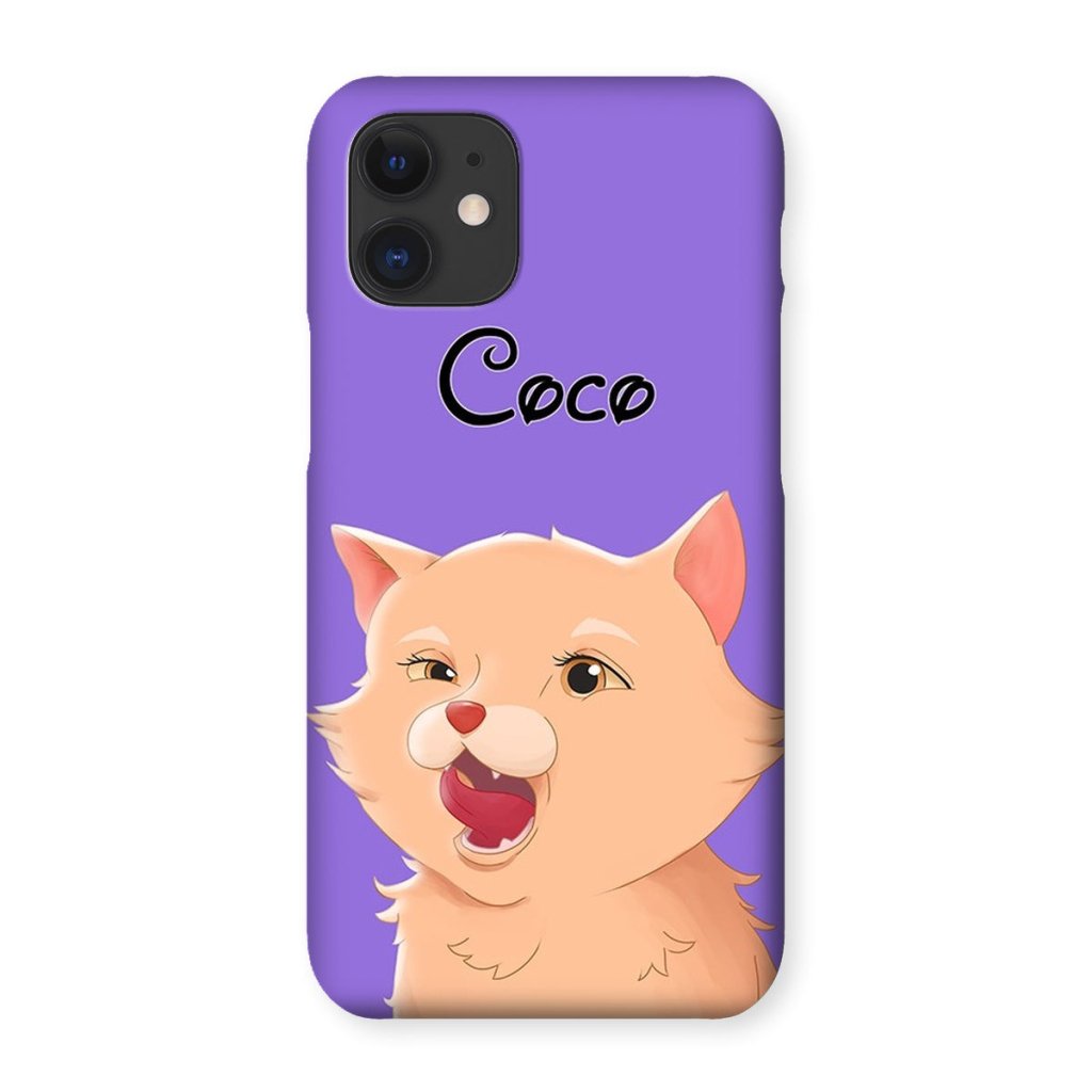 Cartoon: Custom One Pet Phone Case - Paw & Glory - Dog Portraits - Pet Portraits