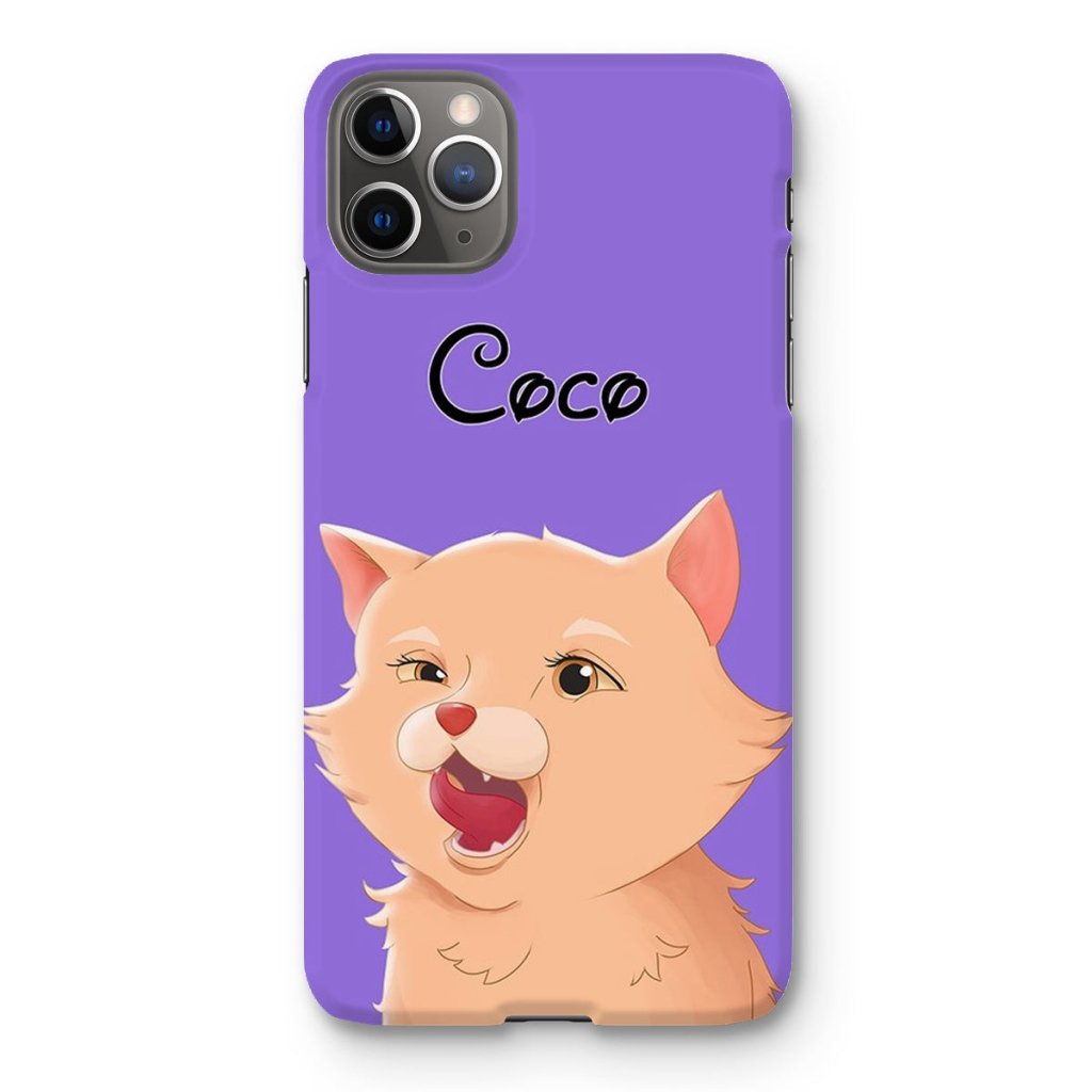 Cartoon: Custom One Pet Phone Case - Paw & Glory - Dog Portraits - Pet Portraits