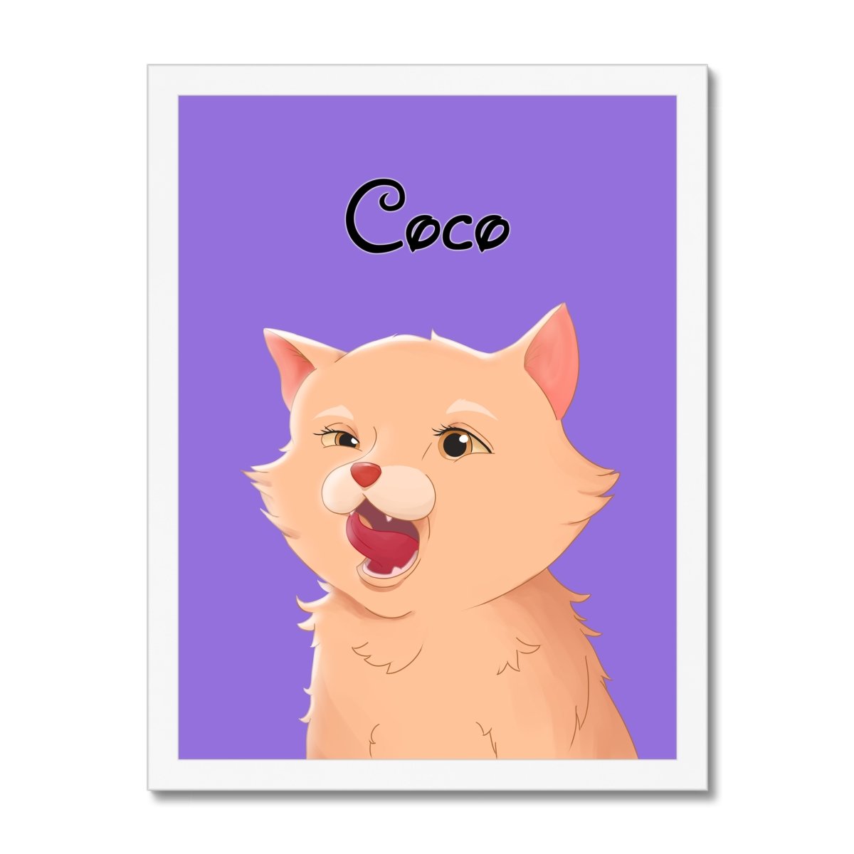 Pet Portraits | Cartoon: Custom One Pet Portrait | Paw & Glory